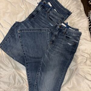 Classic Medium Wash Distressed Jeans